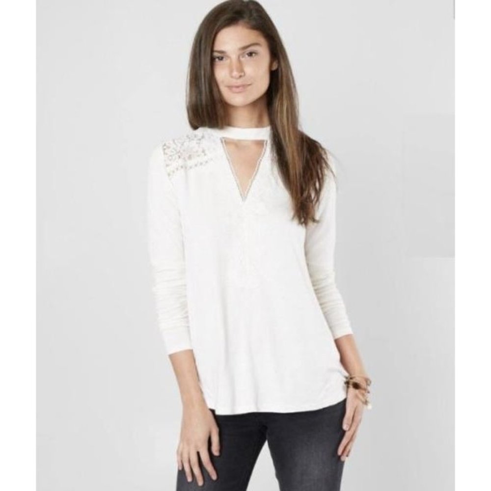 Buckle Coco + Jaimeson Pieced Lace Top XS